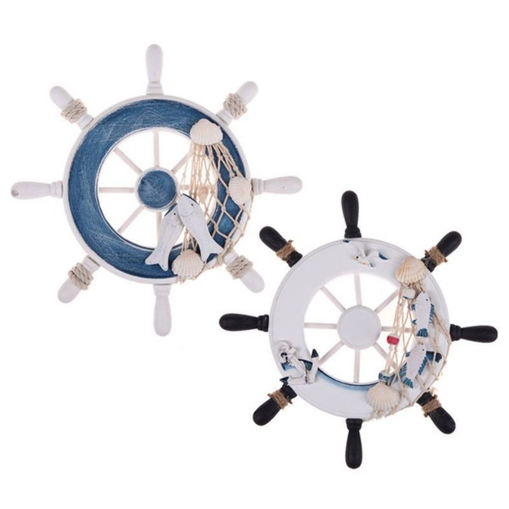 Fishing Boat Steering Wheel - Vintage 9 Inch Fishing Net Beach