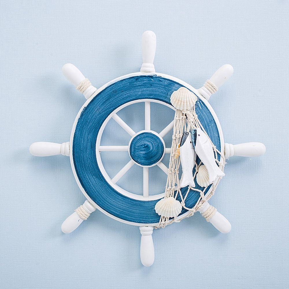 Style 9 Inch Fishing Net Home  - Fishing Boat Steering Wheel 评论和价格