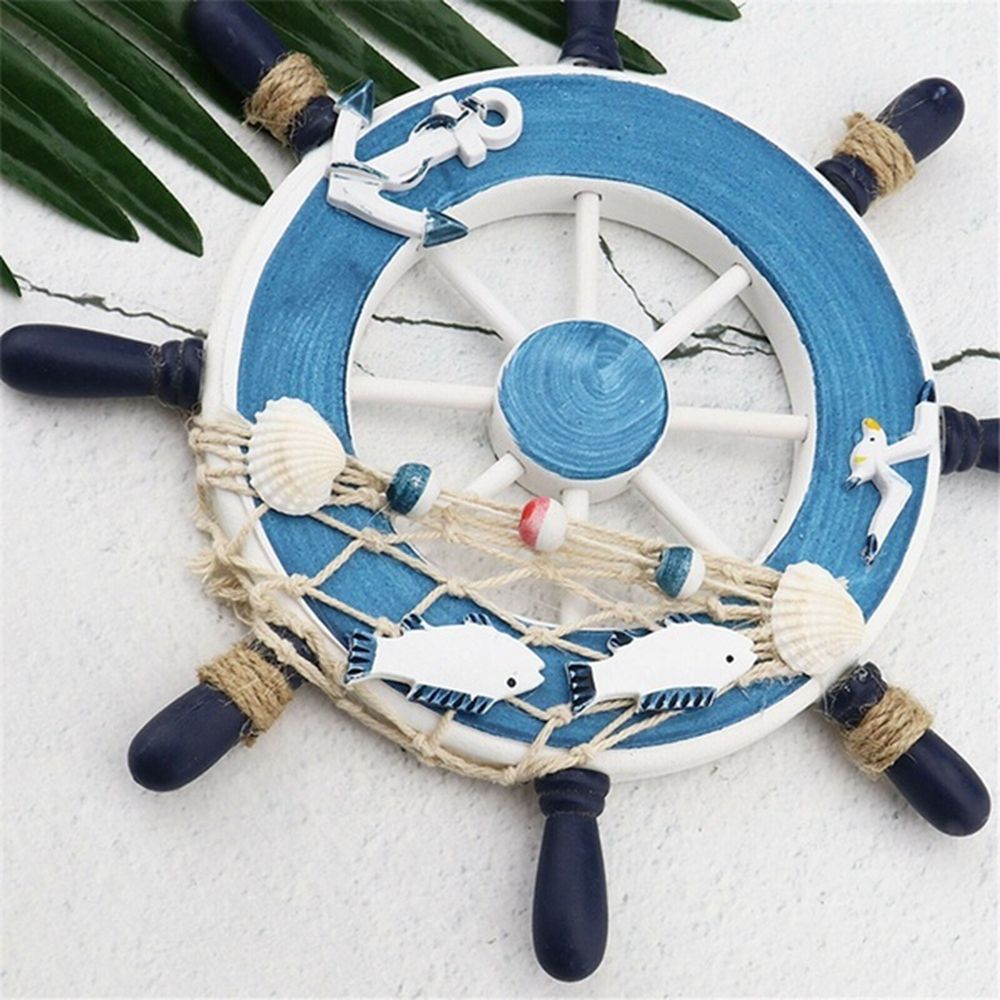 Style 9 Inch Fishing Net Home  - Fishing Boat Steering Wheel 评论和价格
