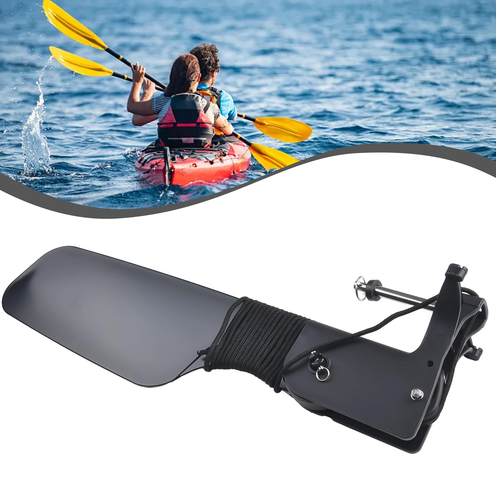 For Kayak Big Tail Rudder with - Fishing Boat Steering Wheel 评论和价格